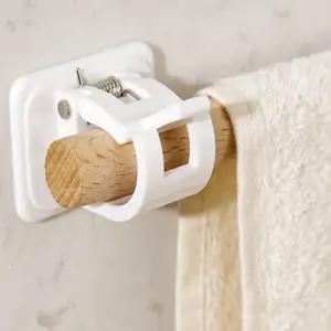 커튼봉걸이 2P세트 무타공커튼 안뚫어고리 커튼설치 커튼봉브라켓