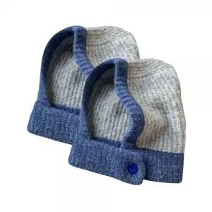 니트 넥워머 1+1 후드 단추 여성 여자 겨울 보온 바라클라바