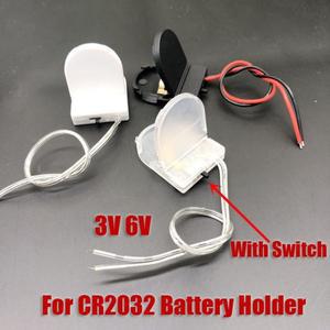 [호환품]5개입 CR2032 버튼 코인 셀 배터리 홀더 케이스 커버 온오프 스위치 포함 와이어 3V 6V 박스 싱글