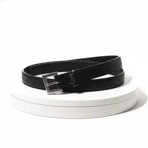 [생로랑]PARIS 모노그램 로고 벨트 612616 DTI0E 1000 816367