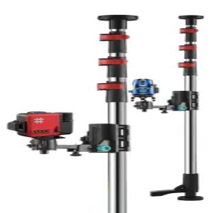 레벨기 거치대 레이저 봉 폴대 삼각대 브래킷 지지대 3m 철제 테이블 자동 프레스