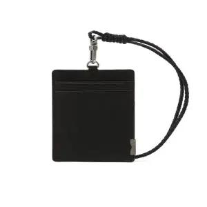 질스튜어트 핸드백 (JUHO6E551BK) 블랙 로고장식 소가죽 카드지갑 JUHO6E551