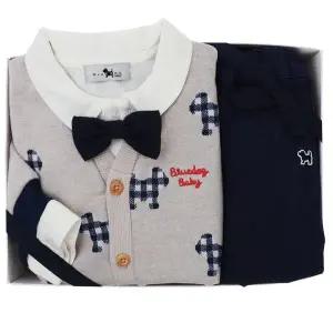 갤러리아 (26SS/예쁜아기옷/출산/임신/백일/돌/생일/상하복)BI자가드3SET상하