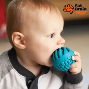 6개월 아기 선물 두뇌 발달 실리콘 치발기 장난감 공 9개 세트 감각 교구 치아 발육기 아가 지능 오감 자극