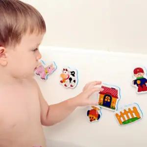 유아 목욕 욕실 장난감 붙였다 떼었다 욕조 타일 놀이 물놀이 완구 두돌 두살 세살 어린이 육아템 애기 아
