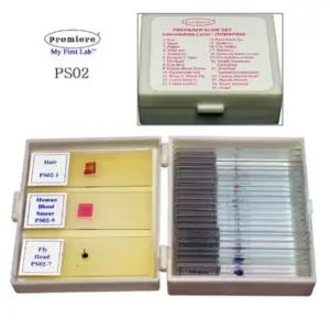 머리카락 식물 줄기 관찰 PS-02 중급 프레파라트 현미경 표본 유리 슬라이드 PREPARAT 과학실 과학 실험 키