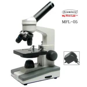 표준형 고배율 LED 조명 생물 현미경 광학 유리 렌즈 MFL-05 400 배율 미생물 관찰 반도체 과학실 초등 학