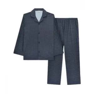 25년트라이(TRY)남성용 순면100%, 21수 선염기모원단의 파자마(잠옷) 상하의세트(J63), 진회색