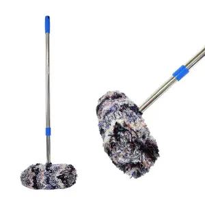 옳은유통 실차솔 2단스텐봉/ 자동차 차량 세차 막대 바닥 청소 솔 브러쉬