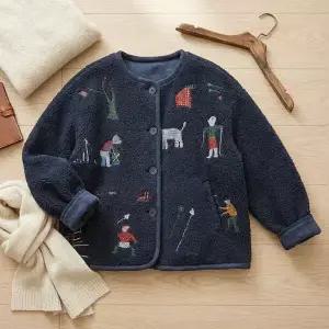 멜프 포근 부클 자수 자켓_NC4JP118