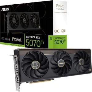 ASUS ProArt GeForce RTXTM 5070 Ti OC 에디션 그래픽 카드(PCIe 5.0 16GB GDDR7 USB Type-C HDMI /DP