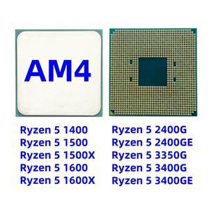중고 AMD Ryzen 5 R5 1400/1500/1500X/1600/1600X/2400G/2400GE/3350G/3400G/3400GE 소켓 AM4
