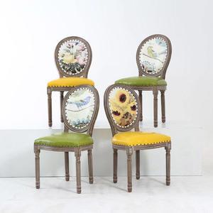 나무의자 엔틱의자 북유럽 고무나무 편한 인테리어