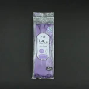 크린랩- 레이스고무장갑 바이올렛 소
