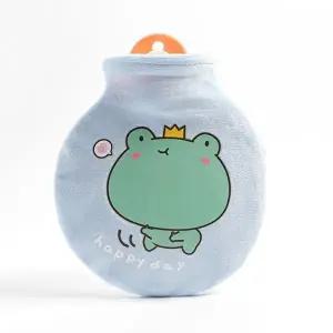 애니멀 원형 온수팩 보온 배 찜질 물주머니 개구리 (KYR-WCB82FB)