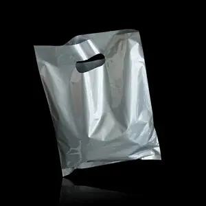 질긴 실버 PE 펀칭 팬시봉투 쇼핑백 35X45cm 50매