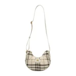 홀스슈 S21 크레센트 체크 크로스백 8120876 B1001 LIGHT BEIGE