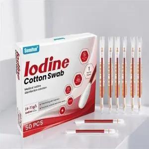 그린 포비돈 스틱 스왑 멸균거즈 압박용밴드 소독솜 50개입