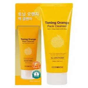 푸드어홀릭 토닝 오렌지 팩 클렌저 150ml /클렌징폼 워시오프팩