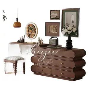 시간 베티 프렌치 아메리칸 캐비닛 침실 서랍 코너 원목 찬장 화장대 서랍장 빈티지