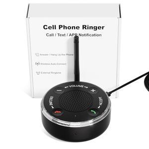 노인 및 청각 장애인을 위한 iGuerburn Loud 휴대폰 링거 앰프, 듀얼 경보 기능이 있는 휴대폰용 116dB 외장 링거, 블루투스 5.3 스피커폰 전용 응답/종료 통화
