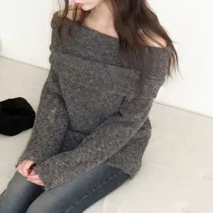 [모코블링]데미지 오프숄더니트 데미지니트 오프숄더니트 긴팔니트 데이트룩