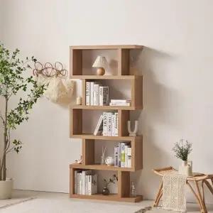 [히트가구] RG127 모듈 800 디자인 소형 5단 책장 2colors (착불)