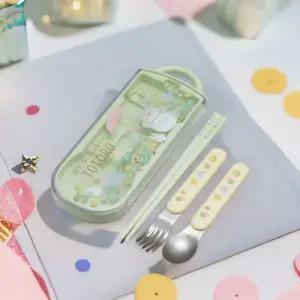 스케이터 토토로 수저세트 도시락 젓가락 숟가락 포크 급식 식기 어린이 수저 캐릭터 보관함