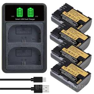 EOS R5 Mark II R6 R7 R 5D III IV 6D 7D용 2850mAh LP-E6P LP-E6NH LP-E6N 리튬이온 배터리