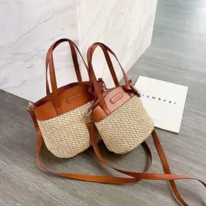 짜임 느낌 라탄 크로스 토드 투웨이백 데일리백 라탄백 캐주얼백 짜임백 가방 토드백 크로스백 여성