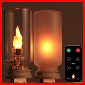 자동차 가정 침실 장식 무드 조명 USB LED 불꽃 야간등 불투명 유리 깜박이는 촛불 리모컨 터치 컨트롤