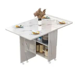 접이식 식탁 폴더 확장형 인테리어 테이블 원형 카페 다이닝 거실 프레임 좌탁