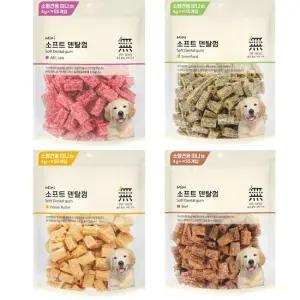 강아지껌 무마진 소프트 덴탈껌 미니 220g 4종 ABC케어 그린푸드 소고기 허니버터