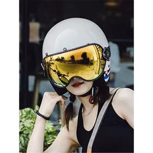 오토바이 바이크 헬멧 하이바 무광블랙 반모헬멧 페이스