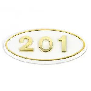 세대번호 사무실 호실 우편함 부착식 숫자 흰색 201호 (KYR-WD65033)