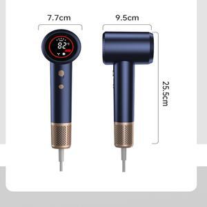 라코식 휴대용 고속 음이온 헤어 드라이어 가정용 블레이드리스 조용하고 가벼운 케어 1500W BLDC 모터 디