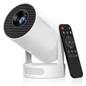 WiFi 및 블루투스가 지원되는 미니 프로젝터, 4K 1080P 210 ANSI 자동 키스톤 보정, 210 회전식 휴대용 스마트폰/노트북/PC용 25-110인치 스크린 비디오 프로젝터