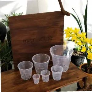 ksr 고투명 플라스틱 표준형 화분 13cm