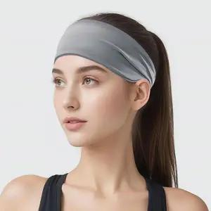 [다잇템] 여자 넓은 운동 땀흡수 필라테스 러닝 헤어밴드