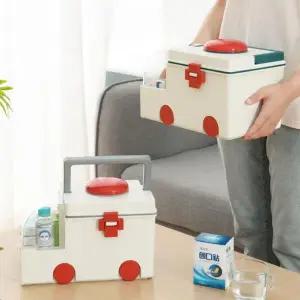 [콩심팥심]구급 약통박스 구급상자 구급함 가정용 약 보관함 케이스