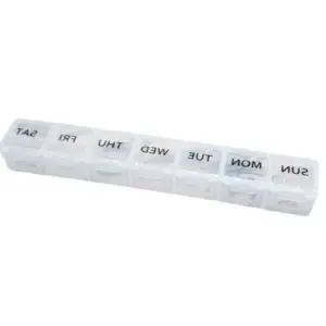 [콩심팥심]요일 화이트 휴대용 알약 케이스 약케이스 약통