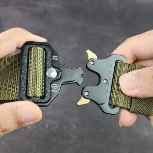 [에이치플러스몰]WL 코브라 벨트 원터치 택티컬 전술 금속버클 허리띠