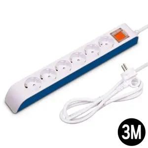 [하프클럽/알티피아]멀티탭 선이 안전한 하이탭 콘센트 6구 3M (16A)