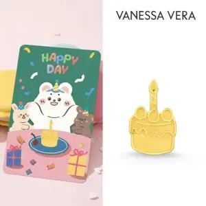 바네사베라 24K 순금 해피 벌스데이 케이크 1g