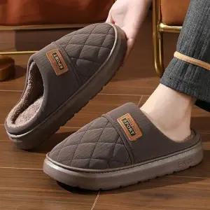 남자 3컬러 겨울철 사무실 집 실내화 방한 슬리퍼