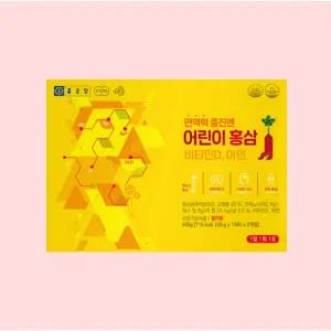 종근당 면역력 증진엔 어린이 홍삼 30포 1개 홍삼스틱 키즈홍삼 홍삼젤리