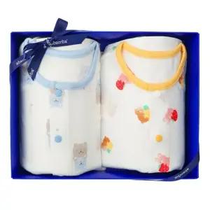 [갤러리아] (압소바출산,백일,유아내의세트)곰돌코튼모달슬림내의+프루내의세트(A1A-10384SET)