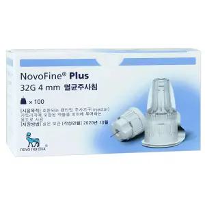 노보파인 인슐린 펜니들 (플러스 32G 4mm) 1박스 100개