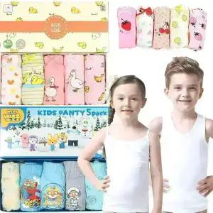 TRY 어린이 삼각 팬티 5매입 순면 런닝 주니어 속옷 드로즈 사각 속바지 어린이