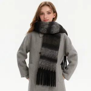 겨울 목도리 대형 커플 체크 머플러 그라데이션 빅사이즈 목도리 LAPFA594